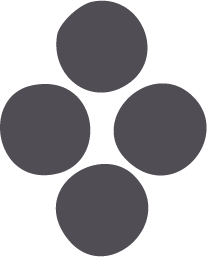 Four softly aligned circles symbolizing balance, intention, and nature’s quiet guidance.